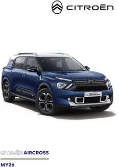 Citroen catalogue in Welkom | MY26 CITROEN AIRCROSS SPEC SHEET | 2026-01-01T00:00:00.000Z - 2026-12-31T00:00:00.000Z