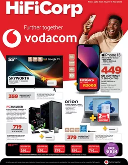 HiFi Corp catalogue in Lady Frere | Current bargains and offers | 2026-04-02T00:00:00.000Z - 2026-05-06T00:00:00.000Z