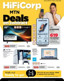 HiFi Corp catalogue in Lady Frere | Top offers for all bargain hunters | 2026-04-07T00:00:00.000Z - 2026-05-06T00:00:00.000Z