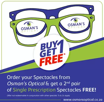 Osman's Optical catalogue in George | Buy 1 Get 1 Free | 2026-04-02T00:00:00.000Z - 2026-04-16T00:00:00.000Z
