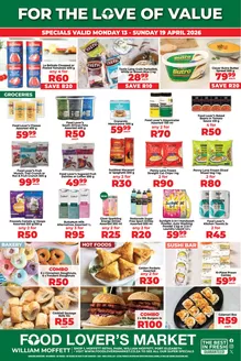 Food Lover's Market catalogue in Hoopstad | William Moffett - 13 - 19 April 2026 | 2026-04-12T00:00:00.000Z - 2026-04-19T00:00:00.000Z