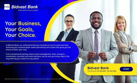 Bidvest Bank catalogue in Grahamstown | Your Business, Your Goals, Your Choice | 2025-08-01T00:00:00.000Z - 2026-06-30T00:00:00.000Z